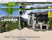 Tablet Screenshot of hoteldulavedan.com